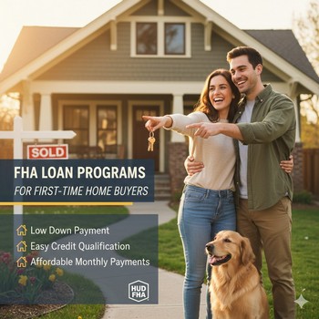 FHA loan programs designed for first-time home buyers, showcasing options and benefits for new homeowners.  